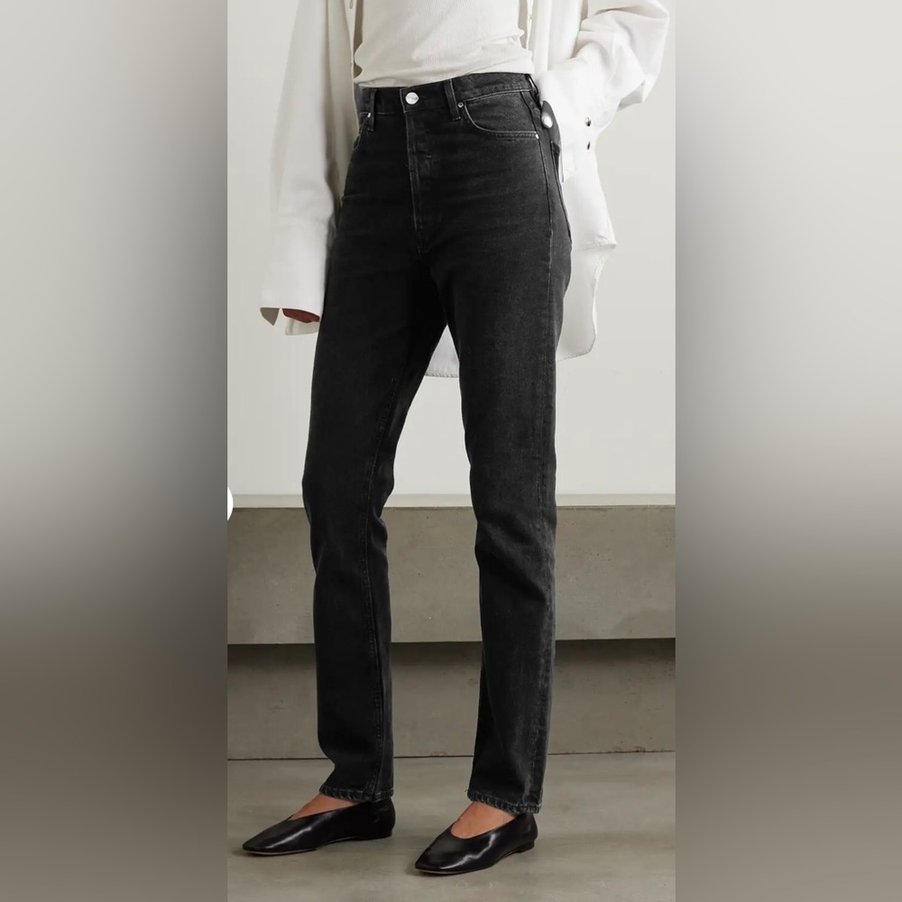 GOLDSIGN Lawler high-rise slim-leg jeans size 23